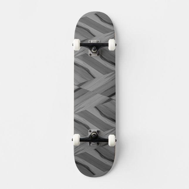 Skateboard mit grauem Marmor (Vorderseite)
