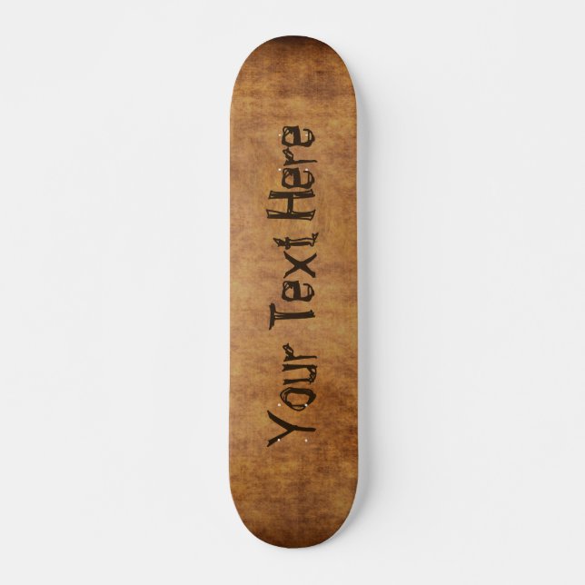 Skateboard mit Ihrem Text anpassen oder entfernen (Vorne)