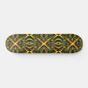 Skateboard mit jamaikanischer Farbgestaltung