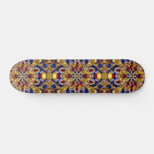 Skateboard mit kolumbianischer Farbgestaltung