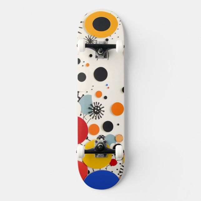 Skateboard mit Muster (Vorderseite)