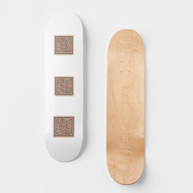Skateboard mit Papua-Neuguinea-Design (Vorderseite)