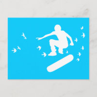 Skateboard mit Vögeln