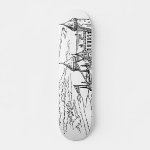 Skateboard Mittelalterliche Burg