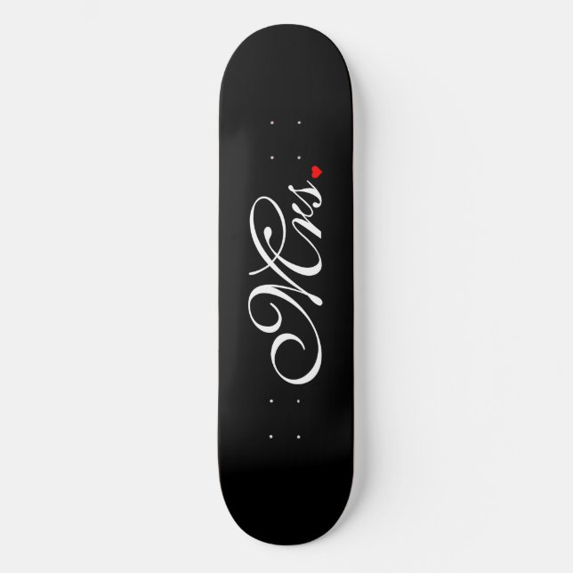 Skateboard Mme Femme Marié Ses Hers Nouvelles Maisons (Recto)