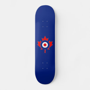 Skateboard Mod de la feuille d'érable canadienne en bleu