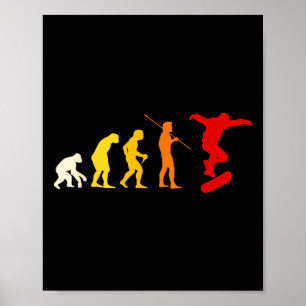 Skateboard Mode Skater Geschenk Teenager Kinder Ou Poster