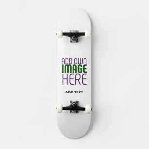 SKATEBOARD MODÈLE DE TEXTE D'IMAGE BLANCHE SIMPLE MODERNE