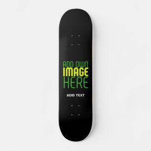 SKATEBOARD MODÈLE DE TEXTE D'IMAGE NOIRE SIMPLE ET MODERNE
