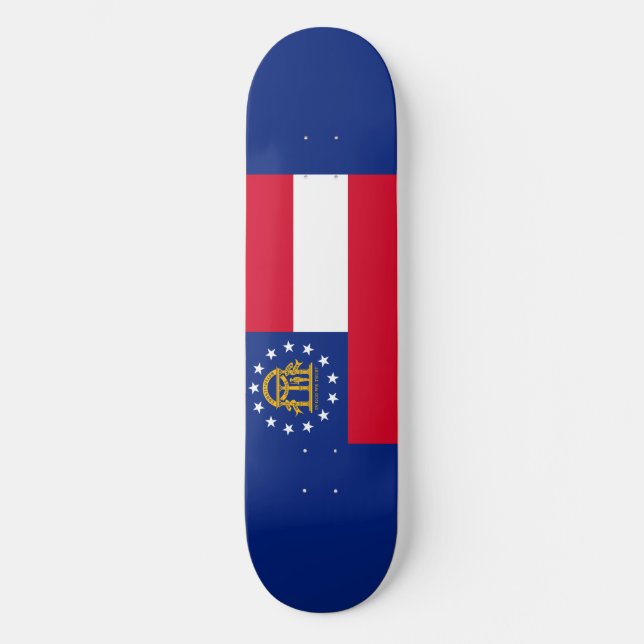 Skateboard Modèle du drapeau de l'État de Géorgie (Recto)