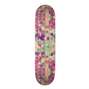 Skateboard Modèle géométrique de hippies vintages