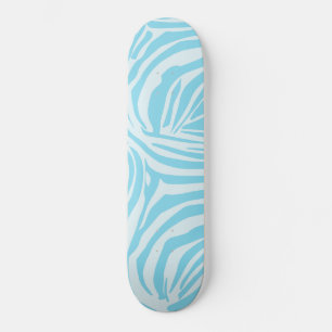 Skateboard Modèle Zèbre Bleu