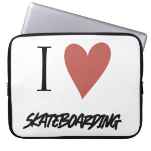 Skateboard Modern I Liebe Skateboard Laptopschutzhülle