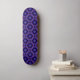 Skateboard Moderne Florale Élégante Abstrait Bohème Motif #50