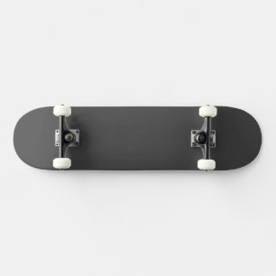 Skateboard Moderne gris foncé en mosaïque monogrammé Nom/autr