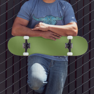 Skateboard Moderne mignon Solide dégradé vert motif d'onde