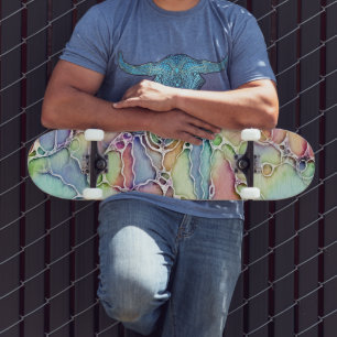 Skateboard Modes de vie - Motif d'art neurographique 1