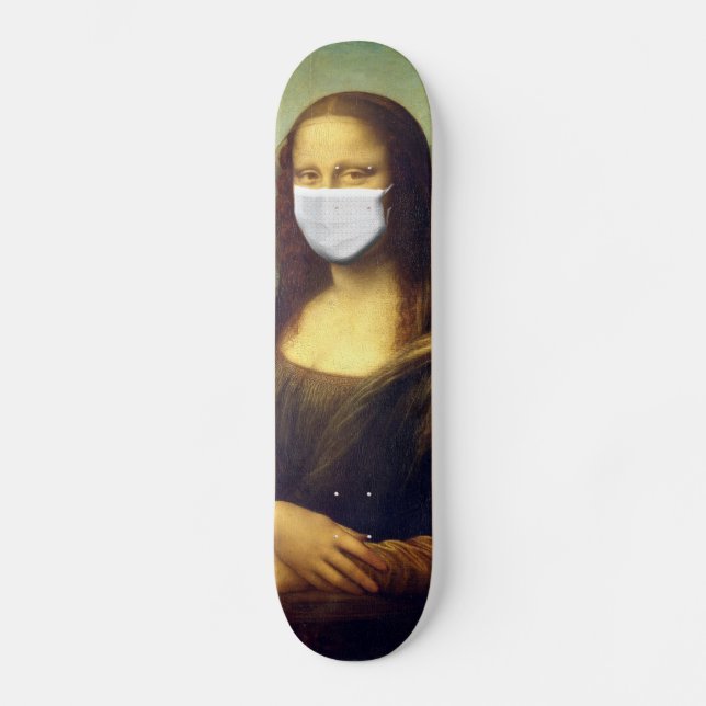 Skateboard Mona Lisa Via Corona Virus (Recto)
