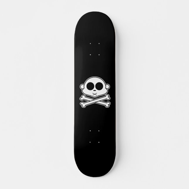 Skateboard Monkey Cross Bone (Devant)