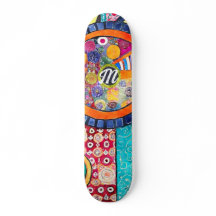 Monogramme de Motif de Patchwork Abstrait moderne