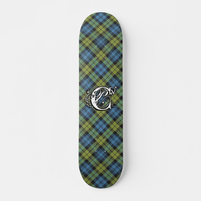 Skateboard Monogramme plaqué extrême Tartan Campbell (Devant)