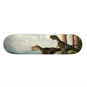 Skateboard Monolophosaurs sur la chasse