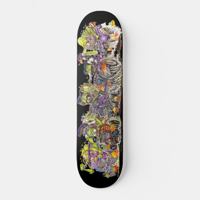 Skateboard Monster Rally SPOOK RODS Patinage Deck (Recto)
