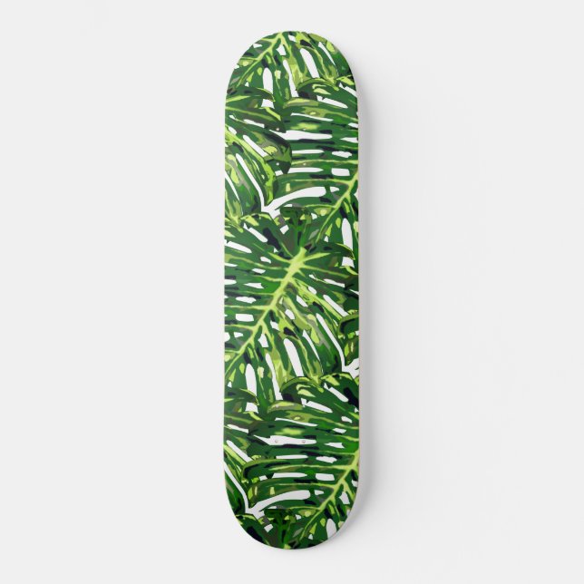 Skateboard Monstère tropicale Feuilles - Voyage exotique (Recto)