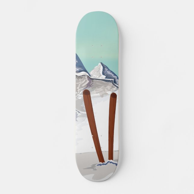 Skateboard Montagnes de ski (Recto)