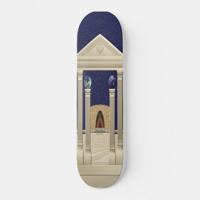 Skateboard Monte de la planche à roulettes de temple (Recto)