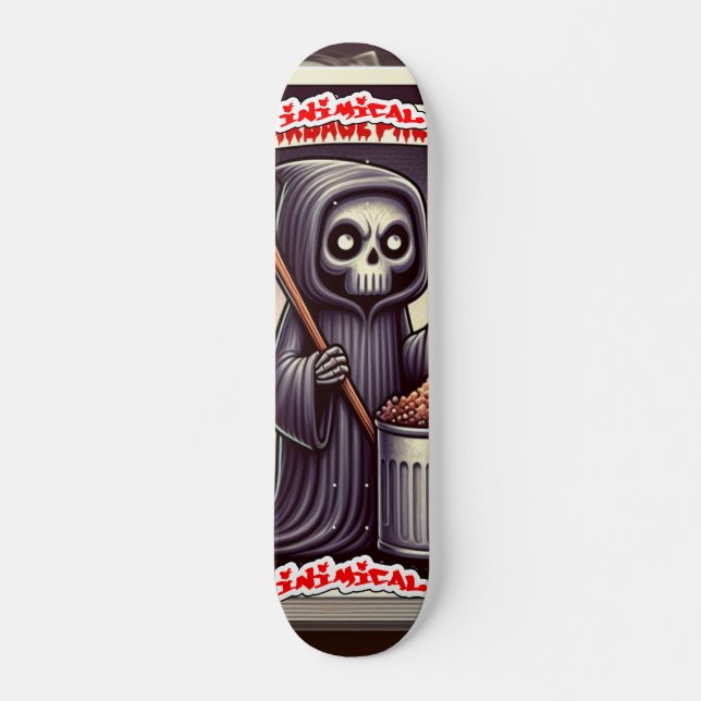 Skateboard Mort de dessin imique (Devant)