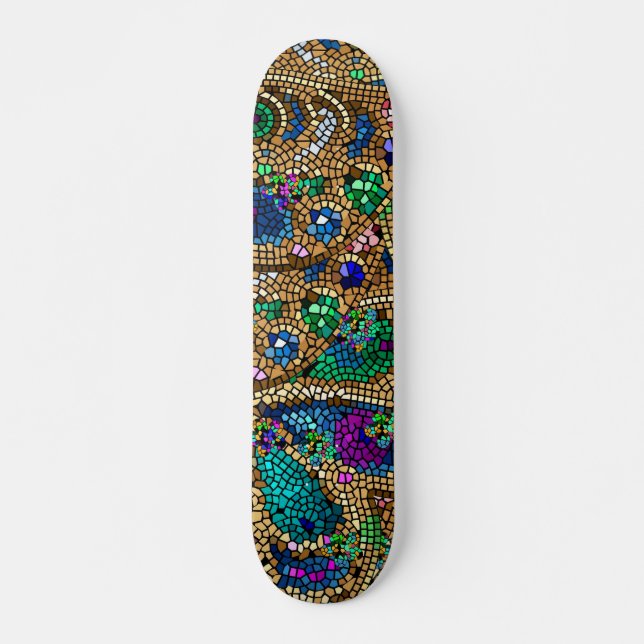 Skateboard Mosaïque (Devant)