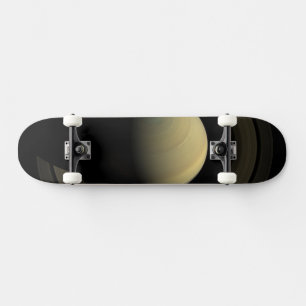 Skateboard Mosaïque De La Planète Saturne Et Ses Principaux A