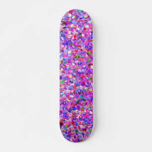 Skateboard Mosaïque multicolore Parties scintillant moderne G