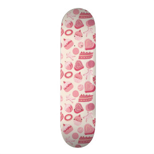 Skateboard Motif 2 de chocolat et de pâtisseries