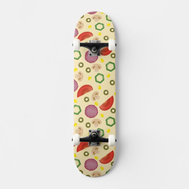 Skateboard Motif 2 de pizza (Recto)