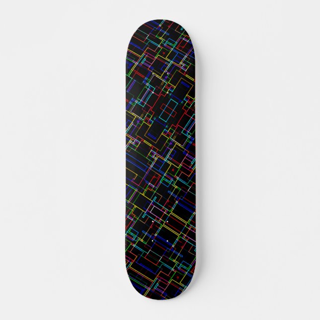 Skateboard Motif à bandes multiples cool (Devant)