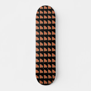 Skateboard motif à diapos de pizza