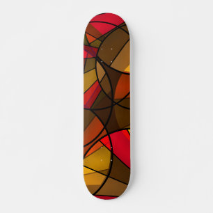 Skateboard Motif abstrait coloré