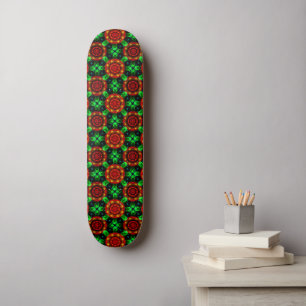 Skateboard Motif abstrait élégant boho moderne floral #504