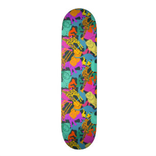 Skateboard Motif animal de silhouettes