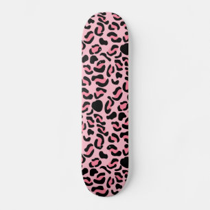 Skateboard Motif animal léopard rose moderne