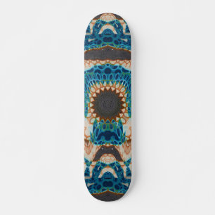 Skateboard Motif autochtone Turquoise du sud-ouest
