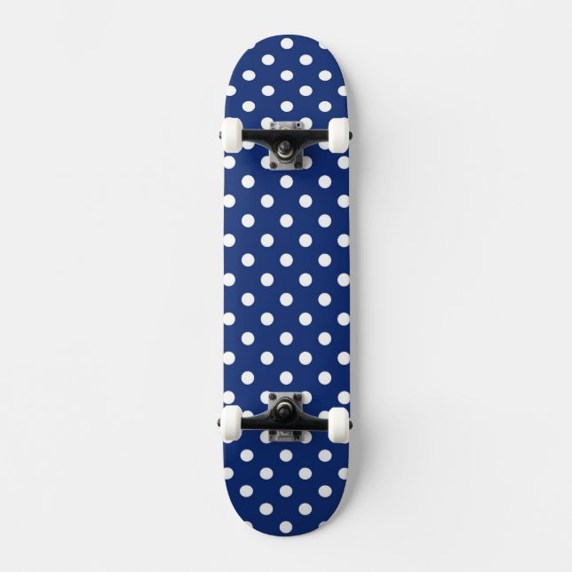 Skateboard Motif avec le pois blanc (Recto)