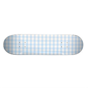 Skateboard Motif bleu-clair de guingan