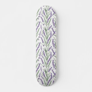 Skateboard Motif botanique à la lavande