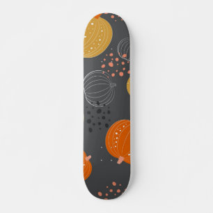 Skateboard motif citrouille