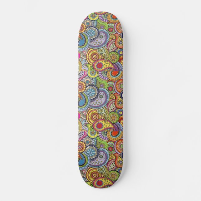 Skateboard Motif coloré (Recto)