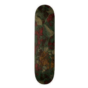 Skateboard Motif coloré de camouflage de fleur