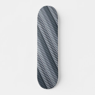 Skateboard Motif de bande Abstrait contemporain gris espace
